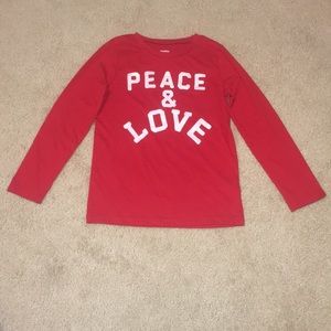 ☮️☮️ NWOT Super cute peace & love jersey tee 💕💕